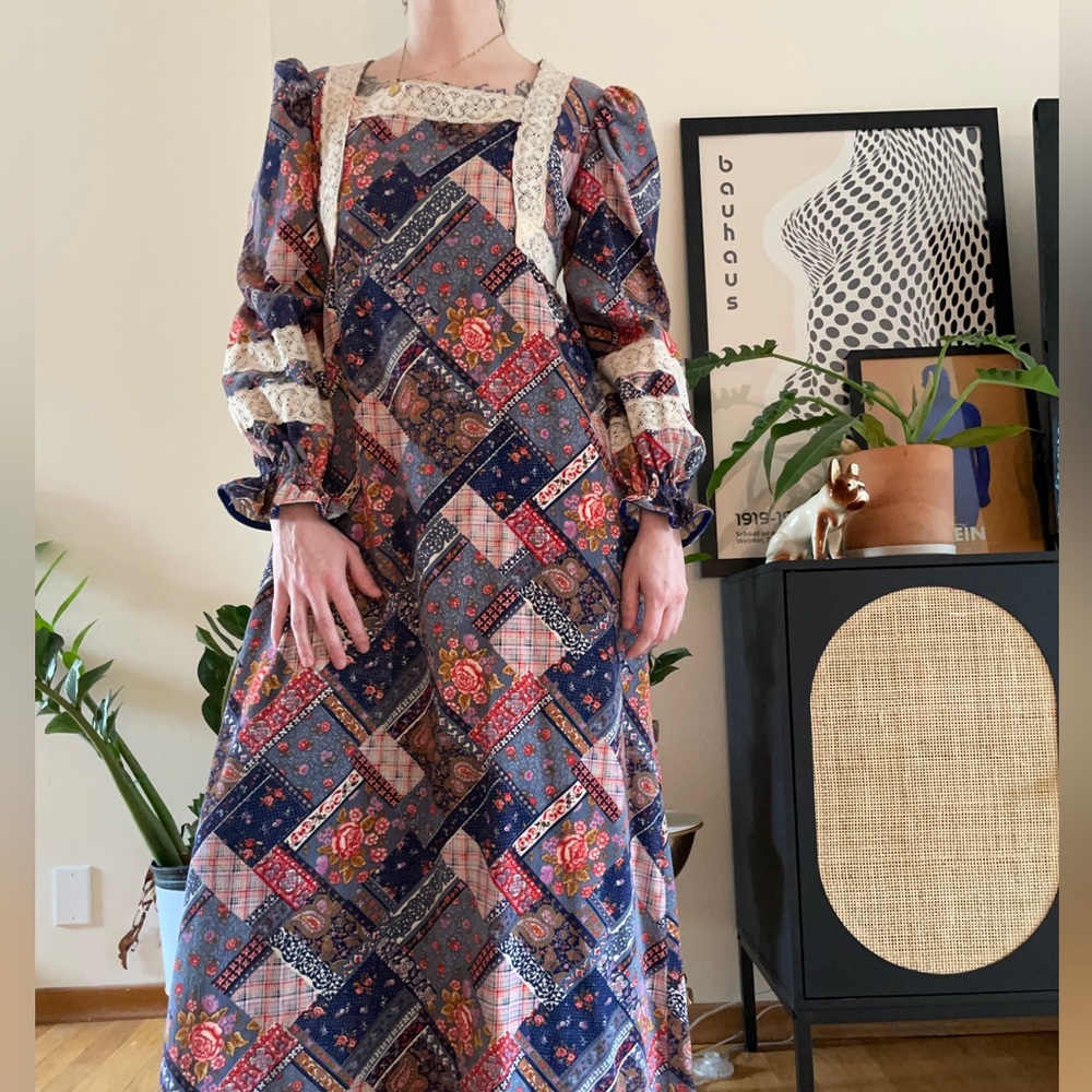 Vintage Patchwork Prairie Dress